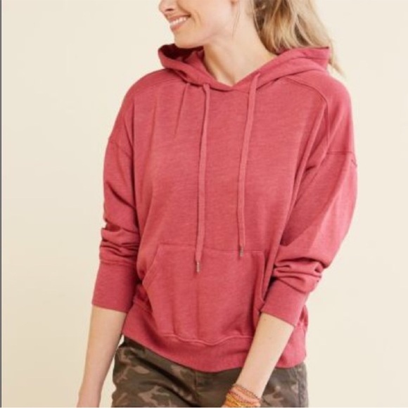 Sundry Pullover Hoodie Knit Kangaroo Pocket Sweatshirt XS 0-2 - Picture 1 of 10